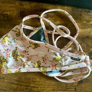 Jolyn Tomcat Tiger Print Bikini Top